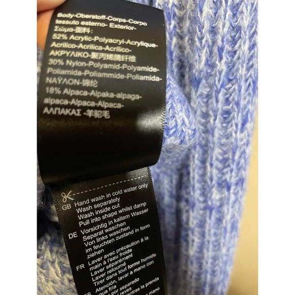 Scotch & Soda Loose Fit Crew Neck Pullover Sweater Blue - Picture 4 of 5